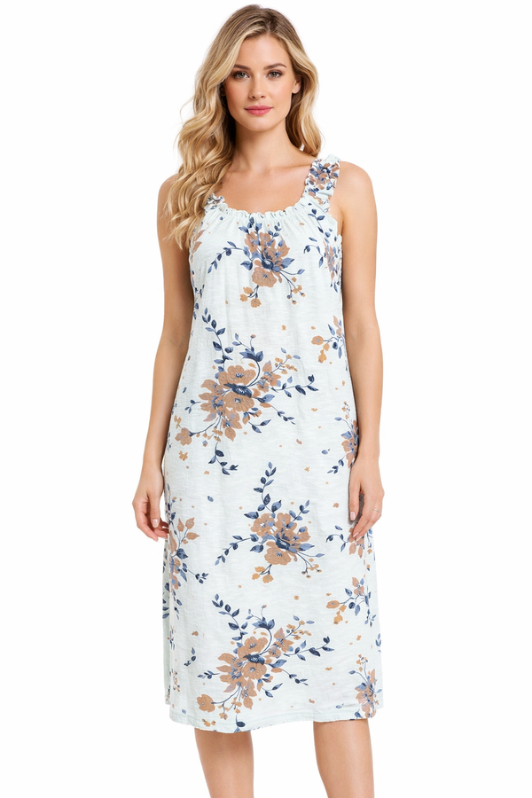 Flora Breeze Home Dress with Ruffled Straps