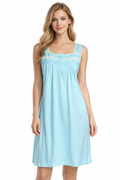 Women's Sleeveless Nightgown with Lace
