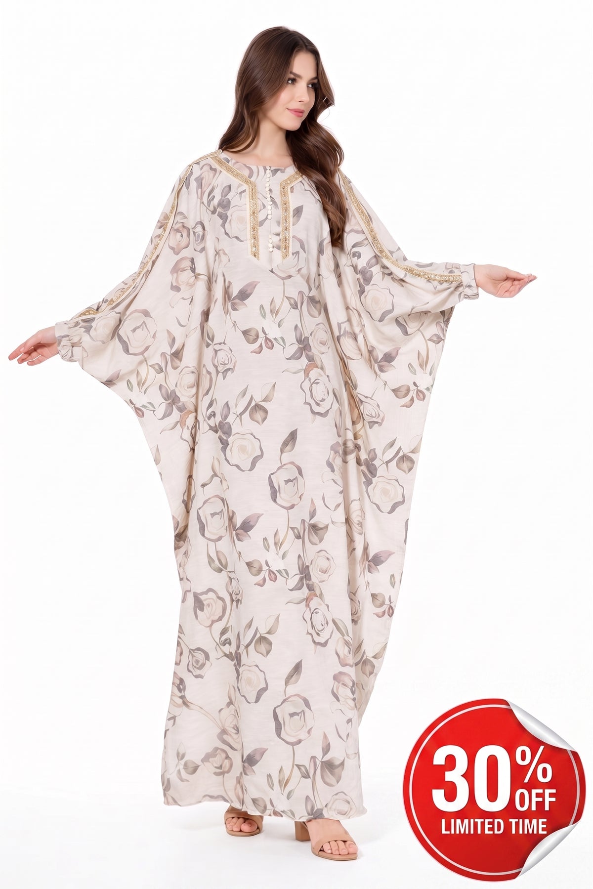 Elegant Comfortable Long Women's Home Dress