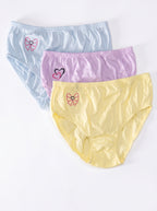 Dahab Women's Soft Touch 100% Cotton Panties (3-Pack)