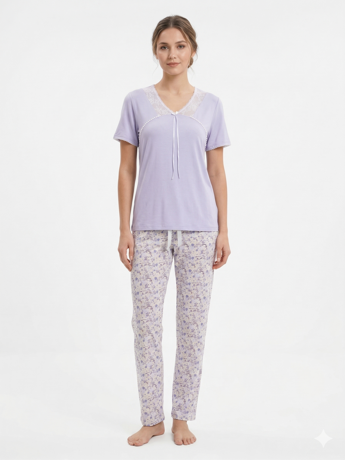 Women's floral pajama set