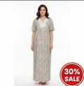 Women's short-sleeved, loose-fitting, comfortable home dress