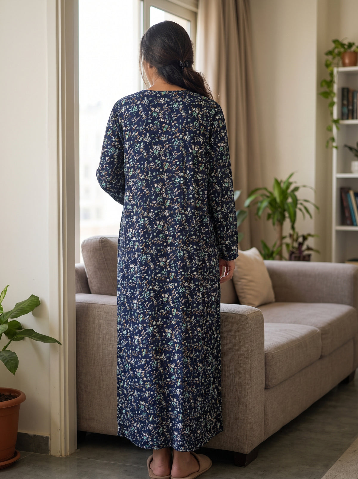 Long Viscose Nightgown