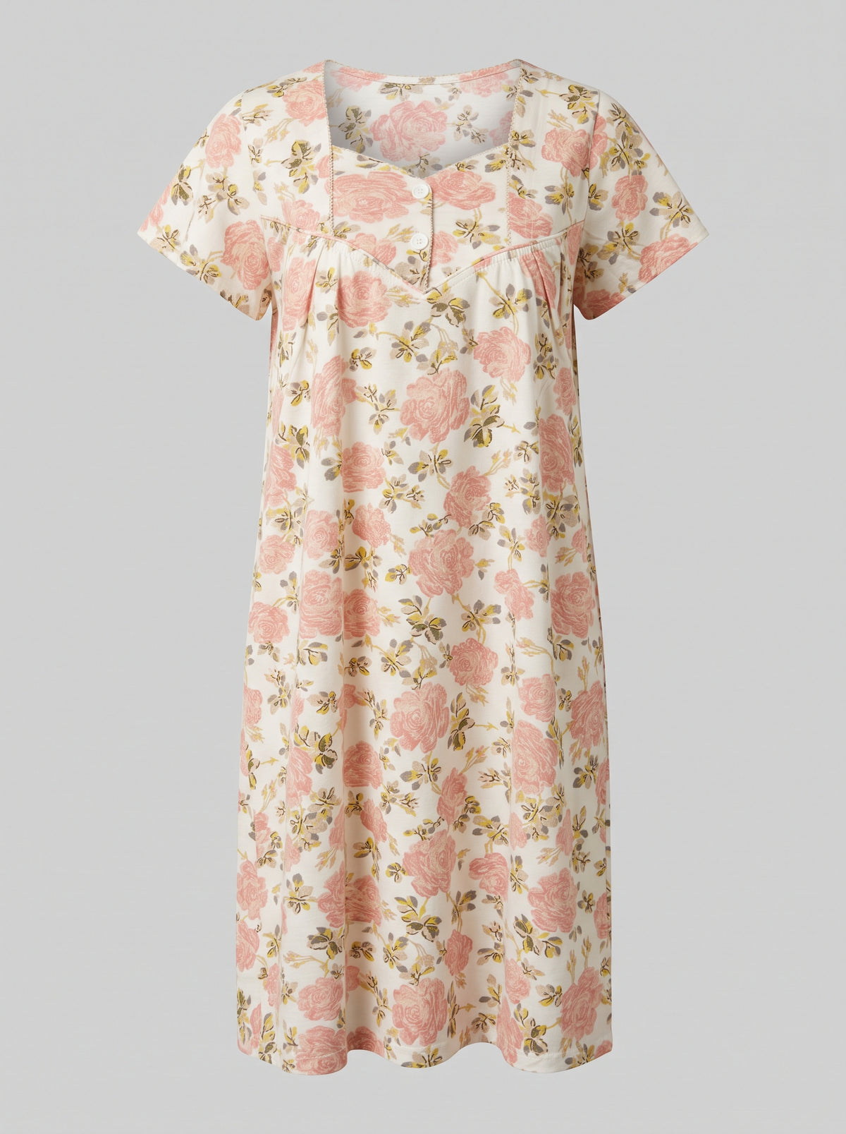 Women's Cotton Lycra Floral Nightgown