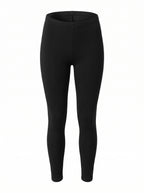 Black high-waisted leggings shown on a clean white background.
