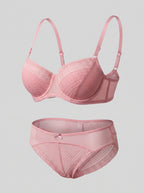 Push-up Bra and Lace Shorts Lingerie Set