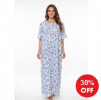 Women's short-sleeved loose-fitting home dress
