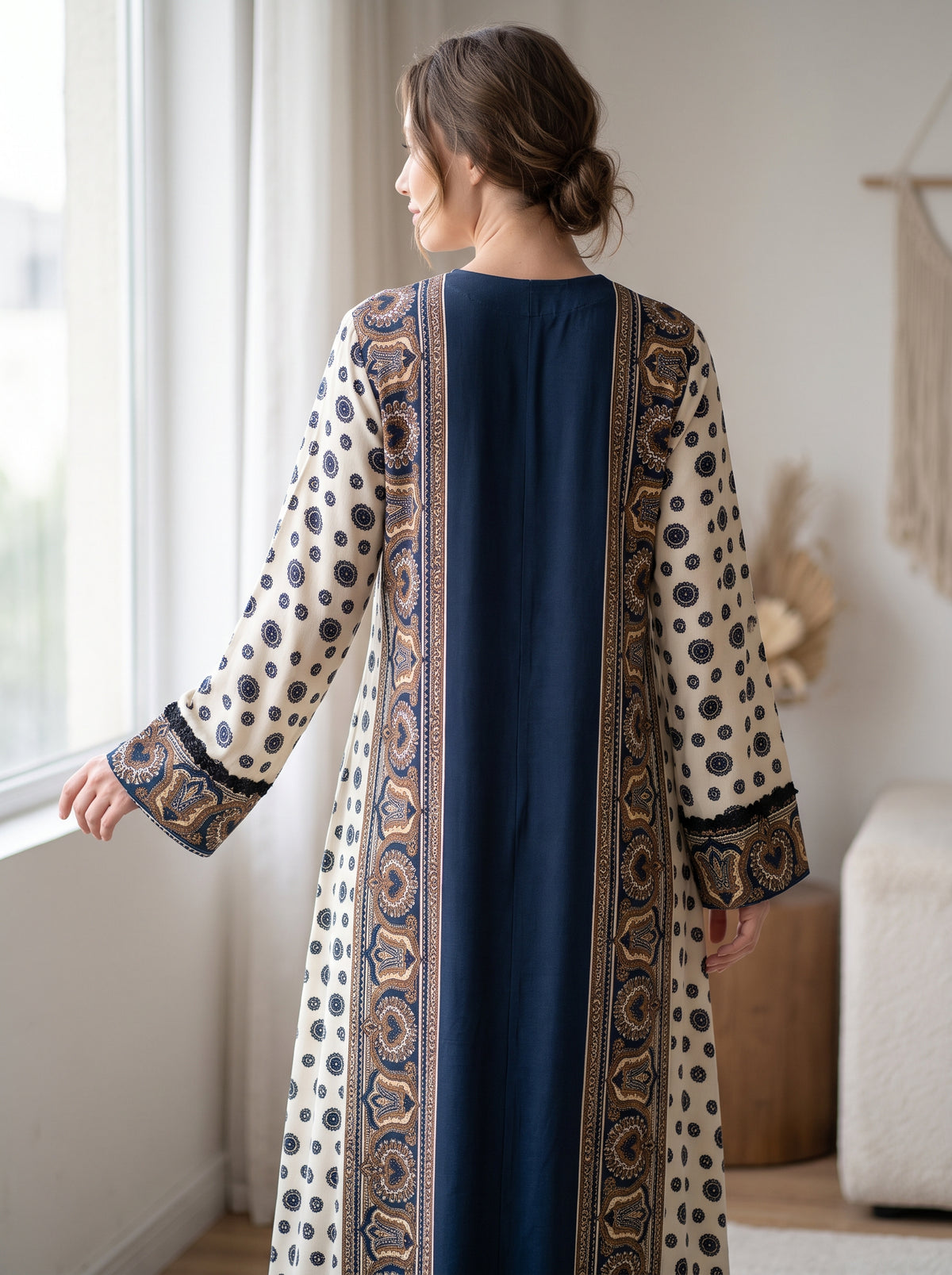 Viscose maxi dress, last piece, size L!