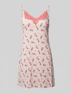 Women's Viscose Lycra Nightgown with Floral Print