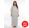 Women's short-sleeved loose-fitting home dress