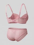 Push-up Bra and Lace Shorts Lingerie Set
