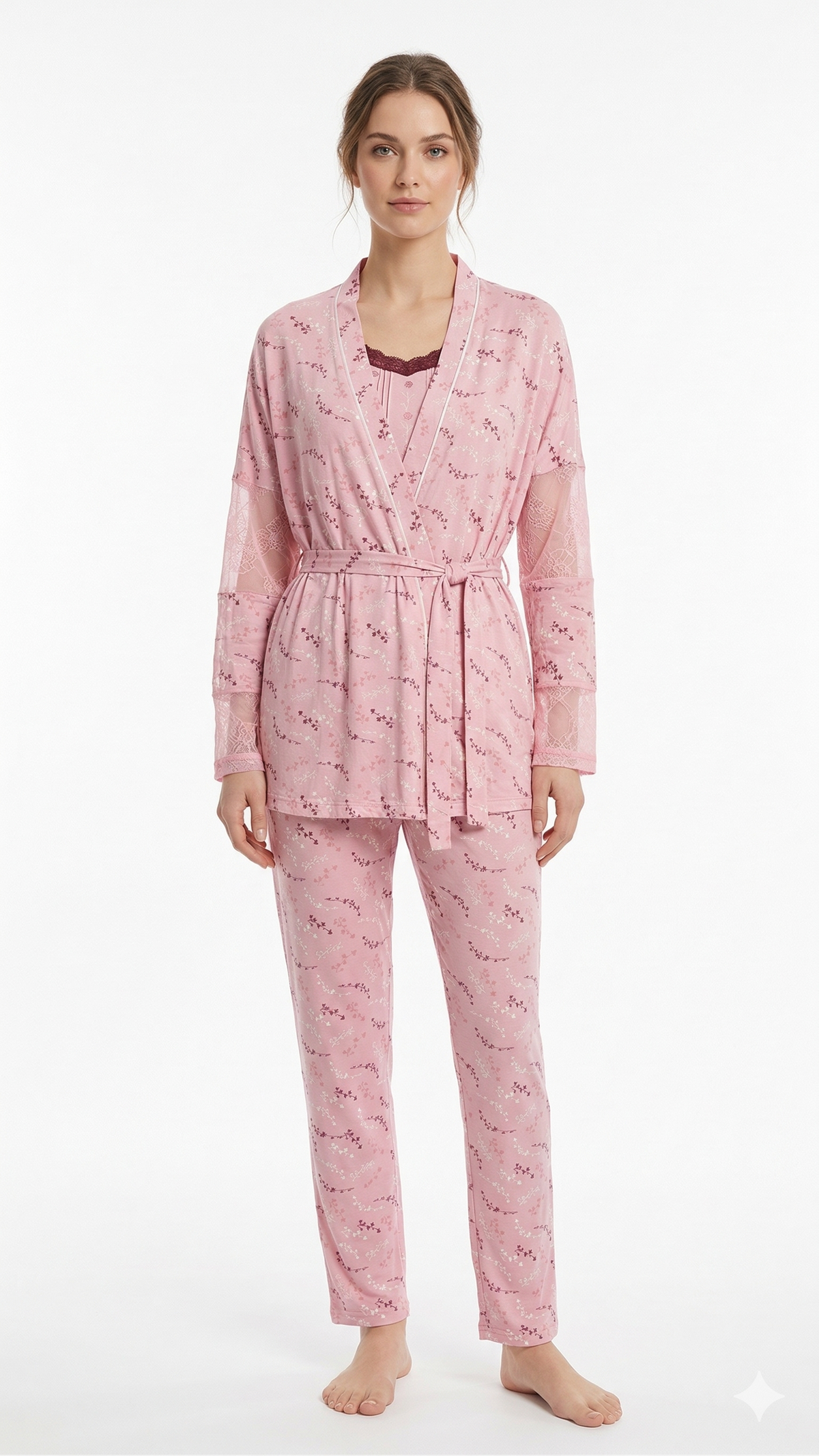 Women's 3-Piece Pajama Set