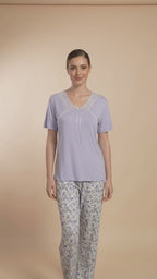 Women's floral pajama set