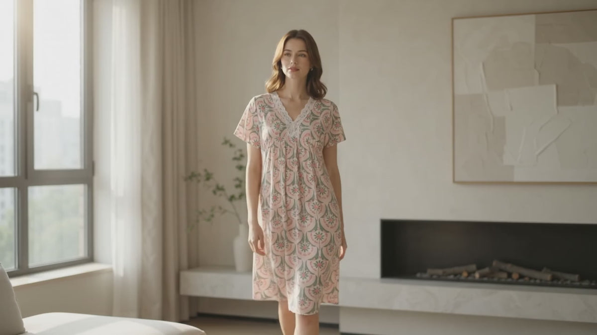 Cotton Lycra Nightgown