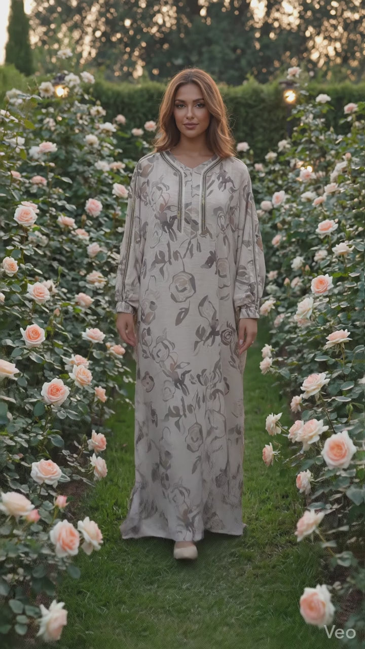Elegant Comfortable Long Women's Home Dress